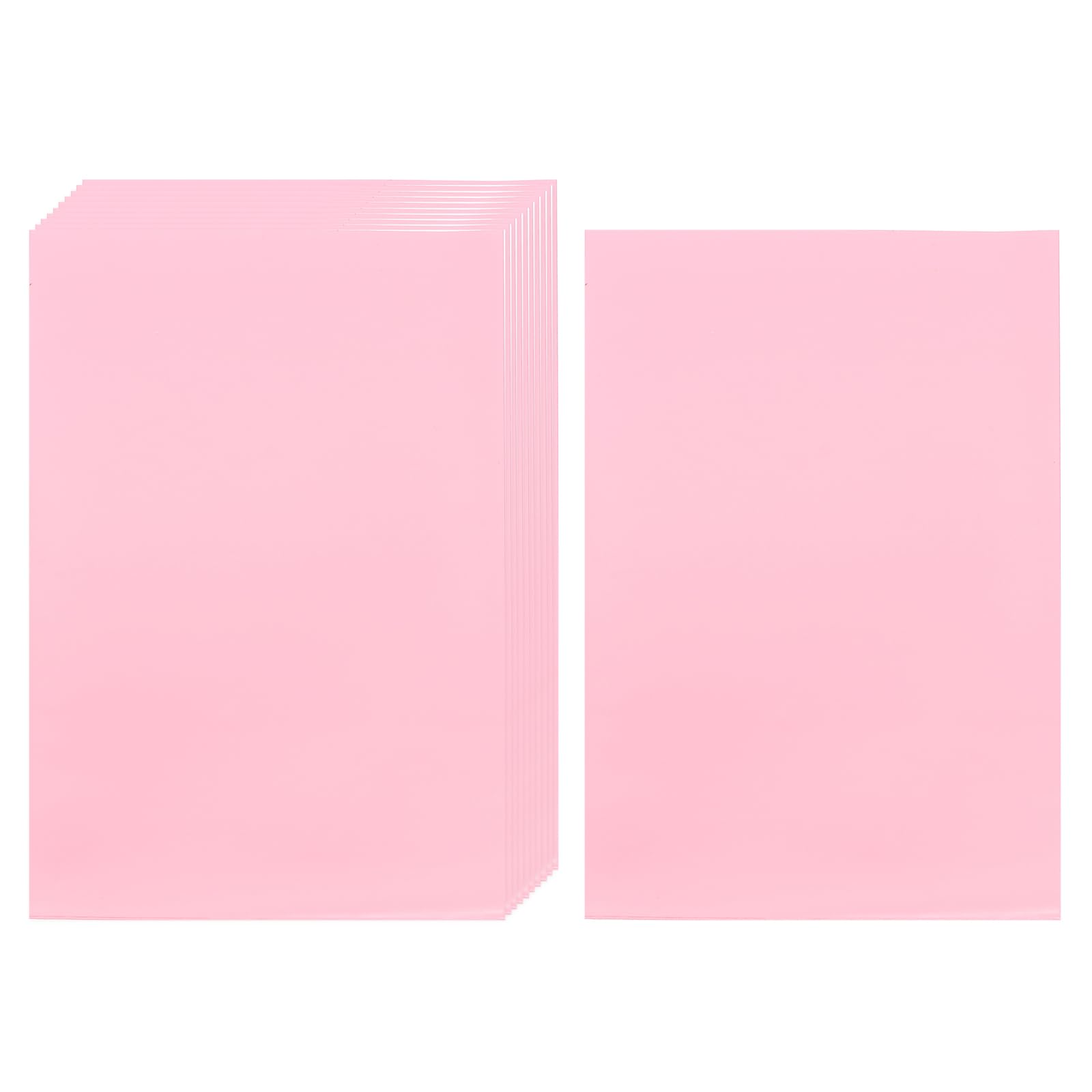 sourcing map 200 Pcs Photocard Sleeves, 61 x 91mm CPP Clear Card Sleeve Card Protector Holder Trading Card Sleeves for Trading Cards Standard Kpop Photocard Kpop Album Photo, Pink — image 1