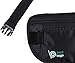 Passport Holder Hidden Waist Belt For Travel Accessories - RFID Blocking (Black)