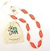 Fox and Finn 'Sophia' Silicone Teething Necklace for Babies | Safety Knotted Silk Rope | Does Not Pull Hair Out | 14 Inch Drop (grapefruit sorbet)