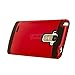 LG G Stylo Case,LG G4 Stylus Case,Aomax Premium Silicone Hybrid Hard Armor Defender Dual Layer Protection Metal Texture Shockproof Protective Cover Case For LG G4 Stylus / G Stylo / LS770 VLS Red