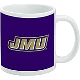 James Madison University Dukes Logo Ceramic Coffee Mug, Novelty Gift Mugs for Coffee, Tea and Hot Drinks, 11oz, White