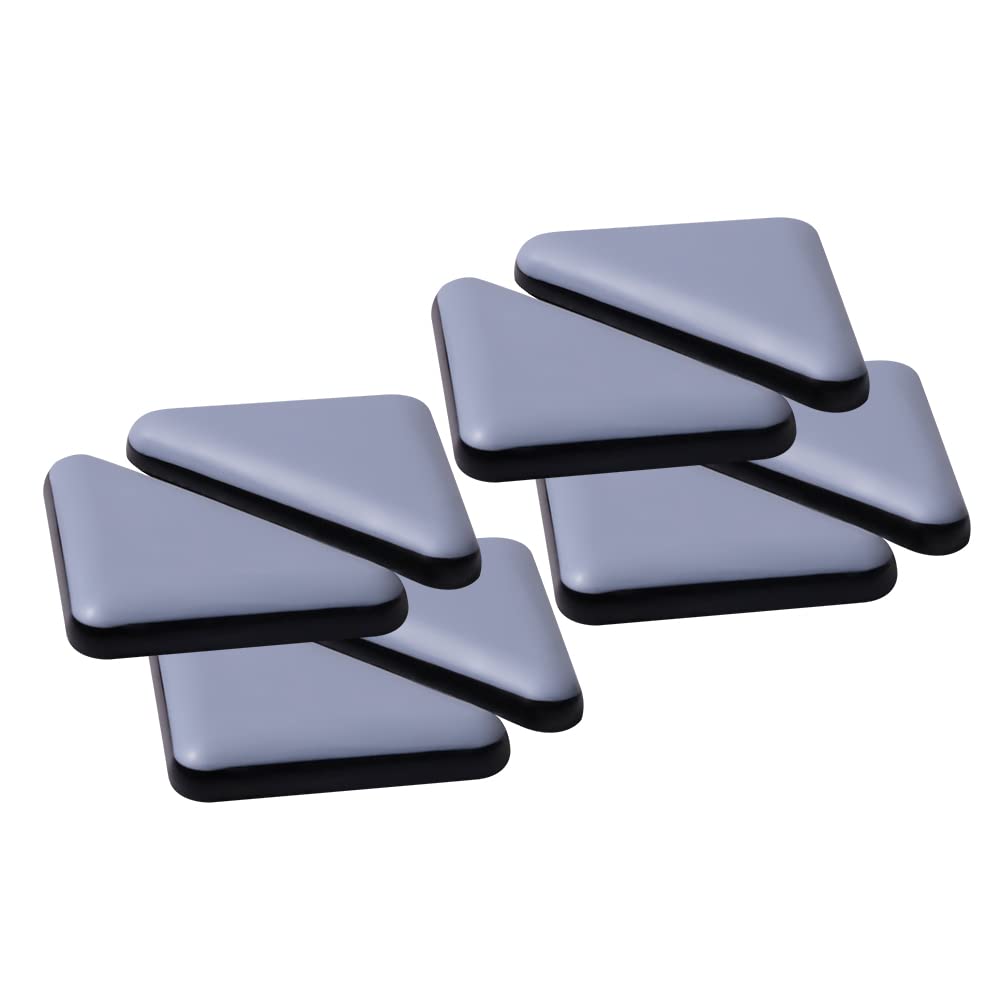 Furniture Sliders For Carpet And Hardwood Floors Adhesive Furniture Glides Self-Stick Furniture Sliders pads (triangle35mm, 8)