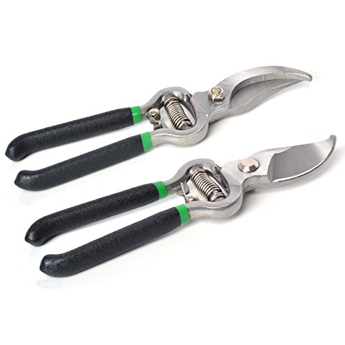 Gardtech Garden Shears Hand Bypass Pruners 8" Steel Garden Pruning Shears-Versatile