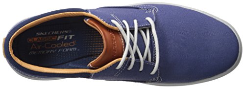 Skechers USA Men's Porter Zevelo Oxford, Blue, M US