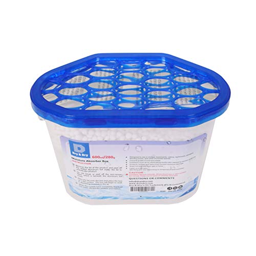 Dry & Dry [2 Packs] [Net 10 Oz/Pack] Premium Moisture Absorber to Control Excess Moisture, Mold, and Mildew for Basements, Closets, Bathrooms, Laundry Rooms. No More Damp, Mold - Thumbnail 2