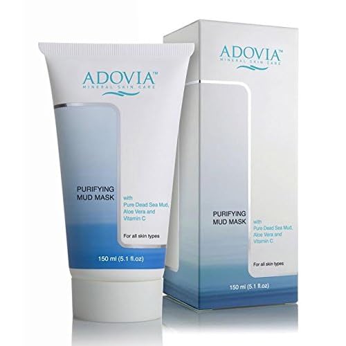 Facial Mud Mask for Acne Treatment by Adovia - The ORIGINAL Dead Sea Mud Mask - Deep Pore Cleanser & Pore Minimizer... image