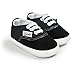 RVROVIC Baby Boys Girls Shoes Canvas Toddler Sneakers Anti-Slip Infant First Walkers 12Color (13cm (12-18months), Black)