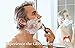 GBS Mens Premium Grooming Set - Ultimate Complete Kit - 5 Blade Compatible Manual Razor Long Horn Handle, Pure Badger Bristle Shave Brush, Brush & Razor Stand Holder - Enhanced Wet Shaving