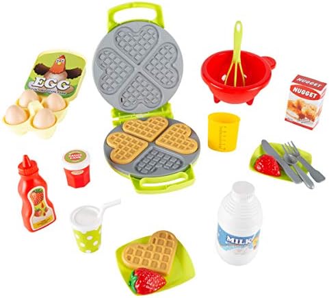 Kids Toy Waffle Iron Set with Music and 