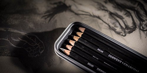 Derwent Charcoal Pencils 6 Count - Image 4