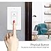 Smart Light Switch, HUGOAI Wi-Fi Smart Light Switch with Timer and Remote Control, Voice Control With Alexa, Google Home and IFTTT, Easy and Safe Installation, No Hub Required