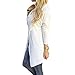 Hengzhi Women's Tassel Cardigan Sweater V Neck Outwear Tops knitted loose Poncho