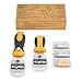 Nicpro 2 PCS Muti-Purpose Razor Blades Scraper Set With 20 Blades Industrial, Adjustable Handle, Cleaning Glass Window Wall Paint, Label Sticker Decal Removal