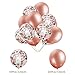 Rose Gold Birthday Decorations,MMTX Happy Birthday Banner Bunting for Girls and Women with 32 Latex Balloons 12 Confetti Balloons Foil Balloons Party Supplies