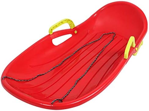 For Kids Winter Sledge Sled Cartoon Sandboard Skateboard Toboggan Grass Sleigh With Brake Thickened Snow Racer,Red
