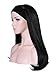 OneDor Mix Long 3/4 Women's Wigs Hairpiece Straight Hair Piece with Headband (1#-Black)