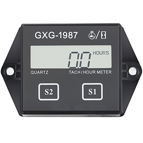GXG1987 Digital Hour Meter Tachometer Tach Tacho for Yamaha Honda
