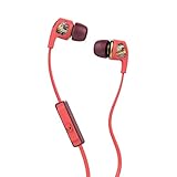 Skullcandy S2PGGY-419 Dime Women's In-Ear Headphones with Earbud, Mic & Remote, Coral/Floral/Burgundy