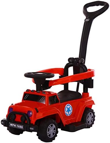 Twist car Swing car Three-in-one Children With Music 2-5 Years Old Baby Scooter Stepper Pusher Fence Car FANJIANI (Color : Red)