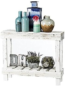 Dakoda Love Rustic Barnwood Sofa Table Usa Handmade Reclaimed Wood (White)