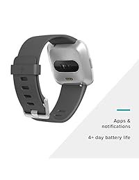 Reloj inteligente Fitbit Versa, talla única (correas S y L incluidas)., Original, 1