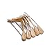 VINUSS Ezihom Wood Suit Hangers with Extra Wide Shoulder, Solid Wood Coat Hangers with Natural Finish, Heavy Duty Wooden Hangers for Suit, Coat, Jacket with Non Slip Bar, 360 Swivel Chrome Hook, 5pcs