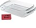 2PC Basics 2 & 3 Quart Value Plus Pack Glass Oblong Baking Dishes - Lasagna Pan Oven & Microwave Safe - Bundled with Cloth