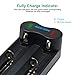 18650 Charger 2 Slot BESTON USB Smart Battery Charger for 3.7V li-ion 18650 16340 16650 17650 17670 18350 18490 18500 20700 21700 26650 Rechargeable Battery