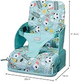 Nuby Travel Booster Seat – Compact Foldable Baby Sit Up Chair Panda view 5