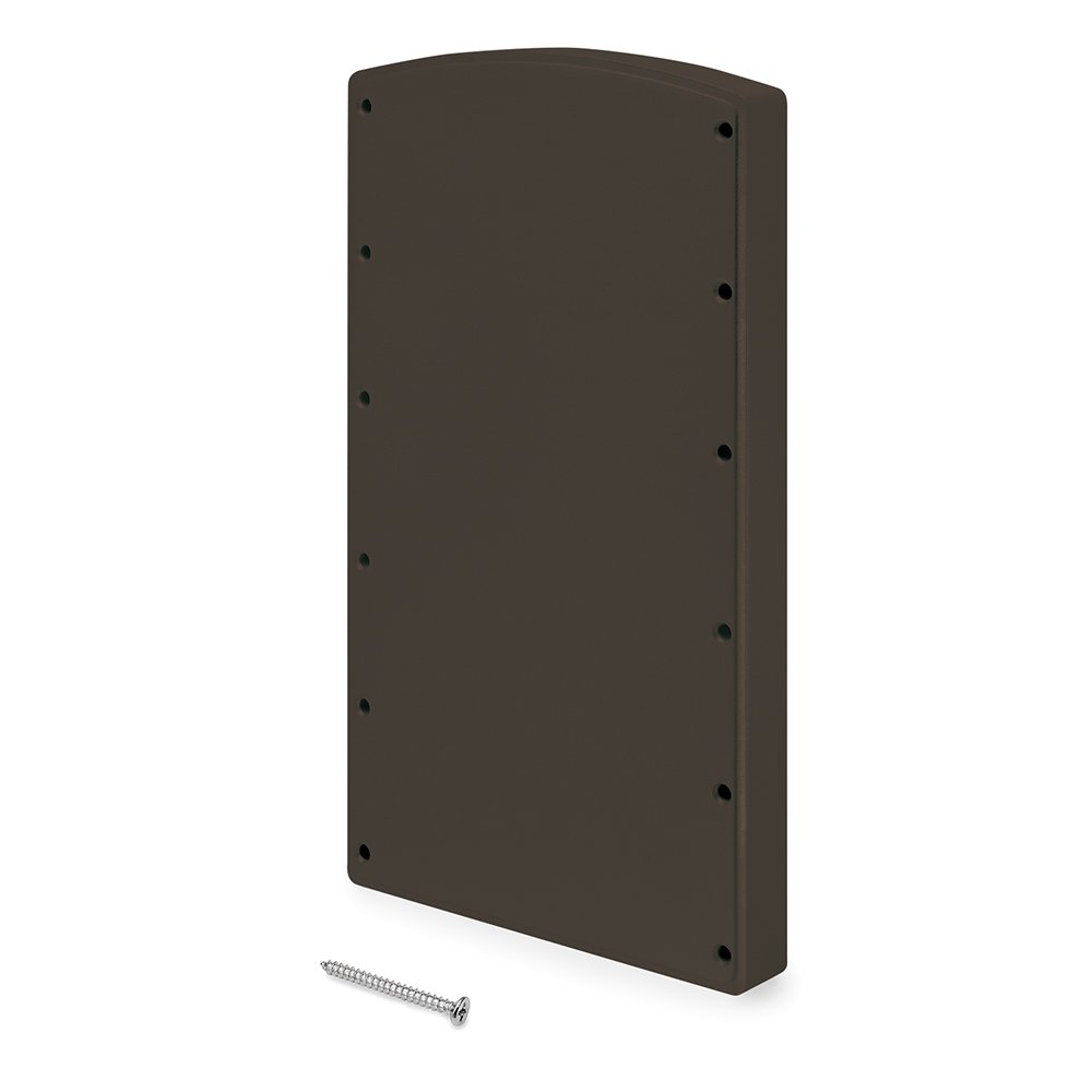 Emuca - Lateral assembly supplement for Emuca's Hang pull down hanging wardrobe rail, Moka colour, plastic