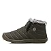 L-RUN Women's Waterproof Winter Boots with Fur Outdoor Warm Ankle Short Snow Boots