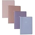 Happy Hoos Notebook Journal (8 Pack), A5, 5.5 x 8 in, Cute Soft Paper Cover Notebook Set, Thin Writing Journal for Travel, Meditation, Wedding and Dream Journals, Lightweight Lined Paper Diary, 60