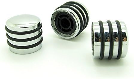 Pxyelec Chrome Guitar Rotary Knobs for Potentiometer Volume Tone Control Pack of 3