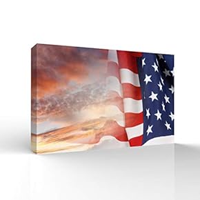 Canvas Wall Art for Living Room,Bedroom Home Artwork Paintings Independence Day Ready to Hang - 12x18 inches