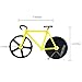 Bapdas No-Stick Stainless Steel and Dual Cutting Bicycle Pizza Cutter with Kickstand(Yellow)