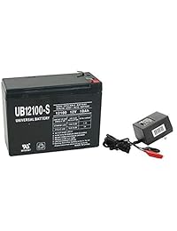 Grupo de potencia universal 12 V 10 AH sustituye a la batería HE12V127 HGL1012 LCRB1210P NEUTON CE5 con cargador