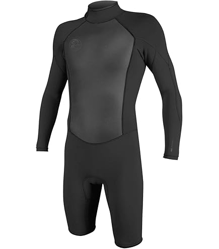 O'Neill スプリング 黒/グレー Amazon.com: O Neill Hyperfreak 2mm Chest Zip LS Springsuit