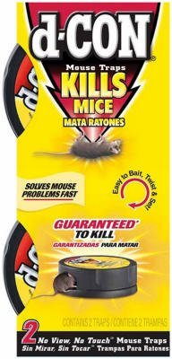 d-CON No View, No Touch Covered Mouse Trap, 2 Traps (Pack of 8)