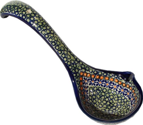 Polish Pottery Soup Tureen with Ladle Zaklady Ceramiczne Boleslawiec 1004/1367-du60 Unikat Pattern, 13.4 Cups