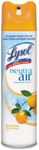 NEUTRA AIR from the Makers of LYSOL Sanitizing Spray, Citrus, Aerosol, 10 oz - Includes 12 per case.