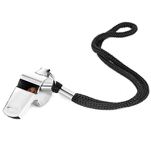 LEIPUPA New Metal Referee Whistle and Lanyard Football Soccer - Thumbnail 3