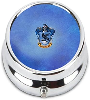 Harry Potter Ravenclaw Custom Fashion HOT Round Pill Box stainless steel Useful Medicine Organizer Box Gift