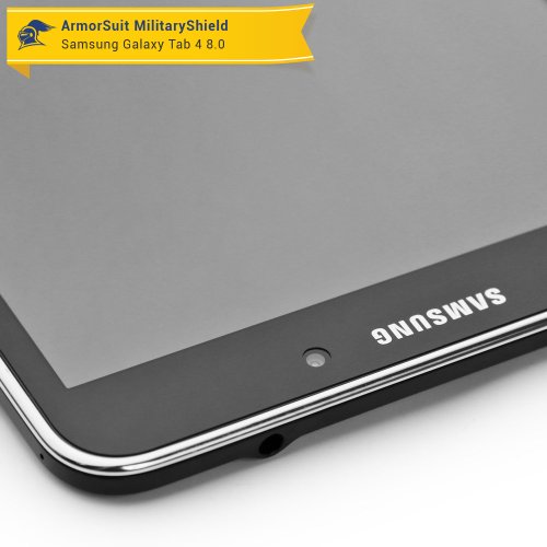ArmorSuit MilitaryShield - Samsung Galaxy Tab 4 8.0 Screen Protector - Anti-Bubble Ultra HD Shield w/ Lifetime Replacements