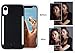 Wellerly iPhone XR Case, LED Illuminated Selfie Light Cell Phone Case Cover [Rechargeable] Dual Light Up Luminous Selfie Flashlight Case for iPhone XR 6.1inch (Black)