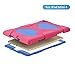 iPad Mini 4 Case ,Aceguarder New Design iPad Mini 4 Case Rainproof Dirtproof Shockproof Cover Case With Stand Super Protection for iPad Mini 4 (Pink-Blue)