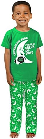 NCAA Marshall Thundering Herd Boys Toddler I Dream Pajama Set, 2T, Green