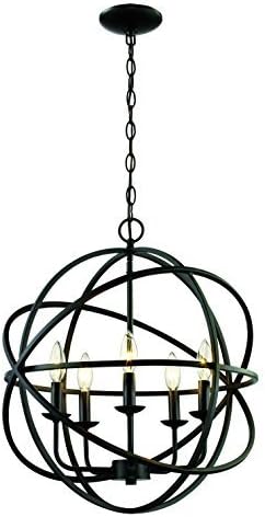 Trans Globe Lighting 70655 ROB Openwork Orbital Candle Pendant, Medium, Bronze by Trans Globe Lighting