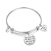 Gzrlyf Sister in Law Bracelet Not Sister by Blood But Sister by Heart Charm Bangle Bracelet Sister Friend Gift … (Sister in Law Bracelet)