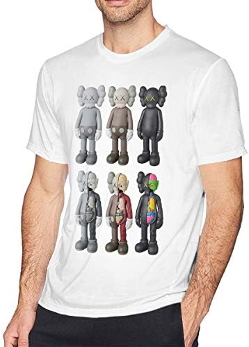 CiXianFuLu KAWS Men's Short Sleeve T-Shirt White