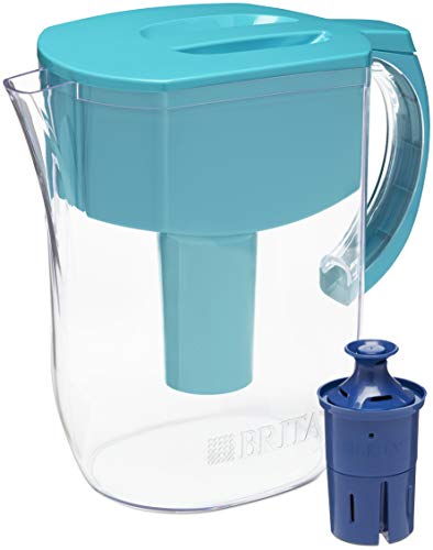 Brita Everyday Pitcher with 1 Longlast Filter, Large 10 Cup, Turquoise